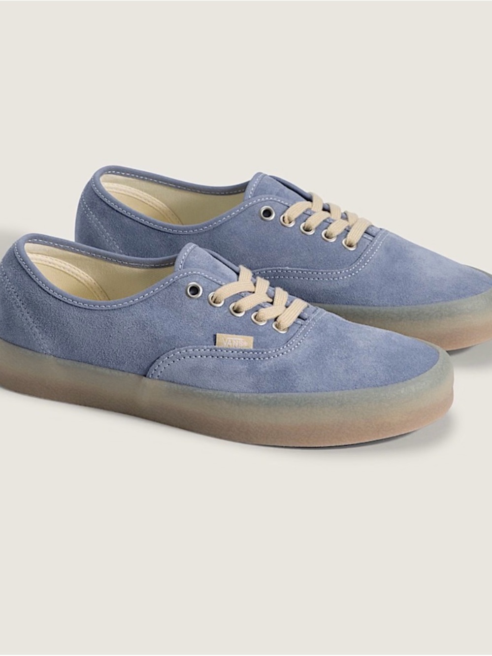 Vans 1966 Originals — Light Blue with Cream Laces, Light Gum Sole
